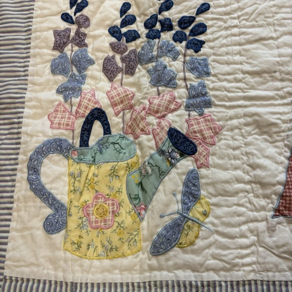 Vtg American Pacific Sunbonnet Sue Quilt Limited Edition Throw Floral 49x59